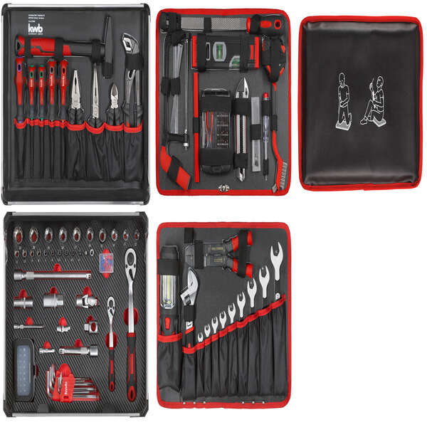 kwb Werkzeugkoffer 175-teilig mit Trolleyfunktion